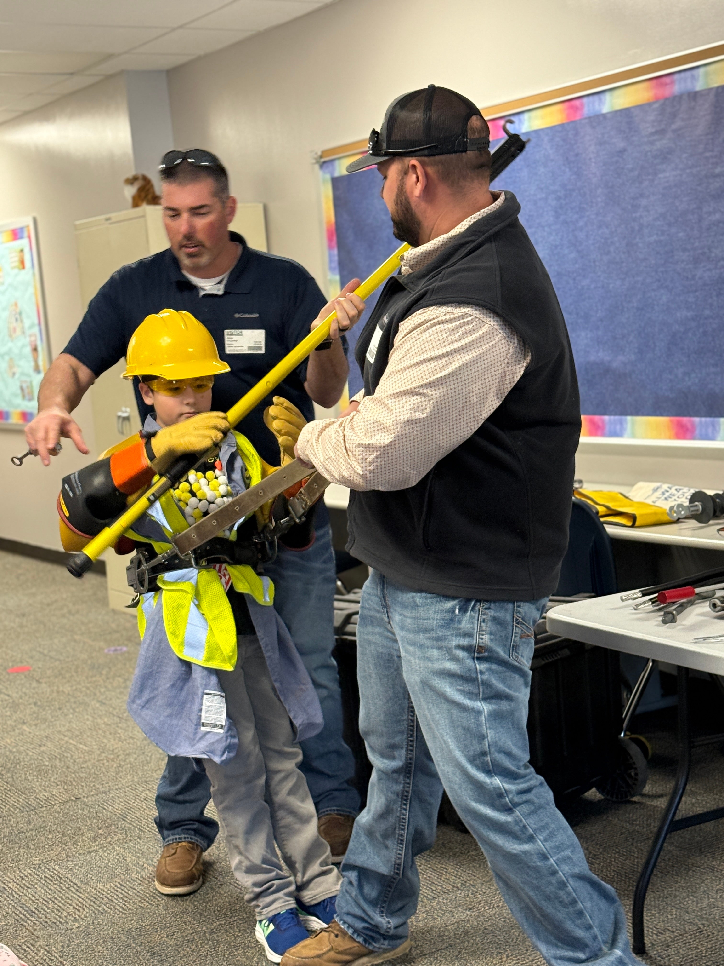 Greg & Dalton giving table top demo